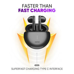 Mivi DuoPods B3 Ear Buds Wireless, 50H Playtime, PNC, 13mm, Bluetooth 5.1