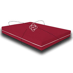 HOMEKART Premium Cotton 220TC 78 x 72 x 8 King Size Double Bed Mattress Cover Protector with Zip/Chain|Provides All Around Protection - 1 pc Multicolor (Grey, 78 x 72 x 8)