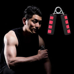 MOMISY Foam Hand Grip Strengthener/Training/Hand Exercise/Hand Gripper/Forearm Exerciser for Finger Exercise/Gym Workout Equipment to Use in Home and Gym for Men/Women (Red)