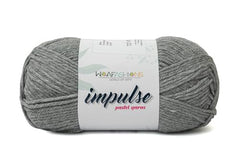 WOAFASHIONS - World of Arts Impulse Hand Knitting & Crochet Yarn, Premium Acrylic, 4 : Medium (Anchor Grey) (100gms / 3.5oz / 200mtr / 218yds)