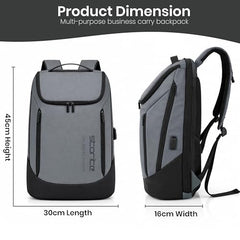 Storite Premium 15.6 Inch Laptop Backpack for Men & Women (Grey)