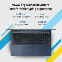 ASUS Vivobook 15 (2026),Intel Core 3 100U (i3-14th Gen),Intel iGPU, 8GB/512GB, FHD, 15.6"(39.6 cm),Windows 11,M365 Basic(1 Year)* Office 2024,Quiet Blue,1.7 Kg, X1504VAP-BQ1322WS,Thin & Light Laptop
