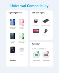 Anker New Nylon USB-C to Lightning Cable, 331 Cable, Fast Charging Cord (1ft, MFi Certified) for iPhone 13 13 Pro 12 Pro Max 12 11 X XS XR 8 Plus, AirPods Pro, Supports Power Delivery (Black)