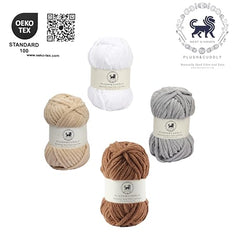 NESTNHAVEN , Plush & Cuddly Sets 2.0 , Chenille Yarn Supersoft Hand Knitting Wool Ball, set of 4 , 400 grams (1 Ball/100 Gram Each) Suitable for Craft, Babywear, Toys , Baby Blankets , 5 Bulky, Shades - NNHS 2.0 (Set 26 baby Pink , lilac , hot pink…