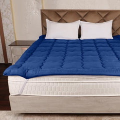 AVI Super Soft 500 GSM Microfiber Bed Mattress Topper for King Size 78x72 Inch | All Season Comfortable Sleep 2 Inch Thick Mattresses Padding King Size -(White, 6.5x6 Feet, 4 Corners Elastic Band)