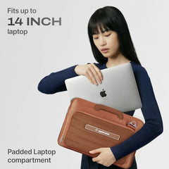 uppercase Node 14 Inch Laptop Sleeve, Protective Laptop Case, Rust