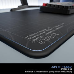 daWg KeyMat R1 Esports Gaming Mouse Pad, 800 x 300 mm, 4mm Thickness Extended Desk Mat, Anti-Fray Stitching, Anti-Skid Rubber Base, Pro-Grade Tracking Surface, High-Velocity Glide (Dragon)