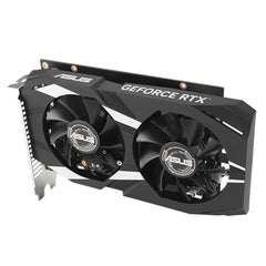 ASUS Dual NVIDIA Geforce RTX 3050 6GB OC Edition Gaming Graphics Card-pci_e_x16 4.0, 6GB GDDR6 Memory, HDMI 2.1, Displayport 1.4A, 2-Slot Design, Axial-Tech Fan Design, 0Db Technology, Steel Bracket