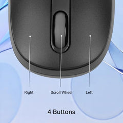 ZEBRONICS Groot Wireless Mouse, Dual Mode (2.4GHz + BT), Upto 1600 DPI, Silent Operation, 3 Buttons, Comfortable & Ergonomic, for Mac | Laptop | Computer, with 2 Years Warranty (Blue)