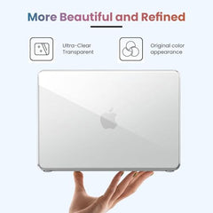 Dyazo 13.3 Inch Laptop Case | Cover | Hard Shell Protector Compatible for Apple MacBook 13 Inch 2020/2019 / 2018 Mac Book Air M1 A2337 A2179 A1932 (Transparent)