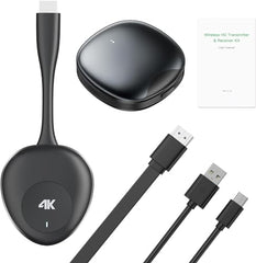 Tobo Wireless HDMI Transmitter and Receiver 100M/328FT: Portable Plug and Play 5G 1080P@60Hz HDMI Extender Kit for Streaming Video and Audio to Monitor for Laptop PC TV Box Projector TD-1451WA