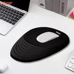 Tukzer Gel Mouse Pad Wrist Rest Memory-Foam Ergonomic Mousepad| Cushion Wrist Support & Pain Relief| Suitable for Gaming, Computer, Laptop, Home & Office Non-Slip Rubber Base (Grey)