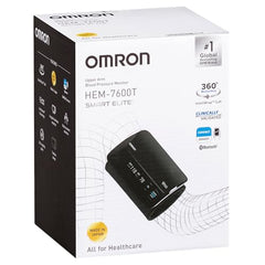 Omron Smart Elite+ HEM 7600T Tubeless 360° Accurate Arm Digital Blood Pressure Monitor With Intellisense Technology & Intelli Wrap Cuff With Bluetooth Connectivity to Store Historic Measurements
