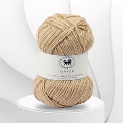 Nestnhaven Acrowools Graze Hand Knitting and Crochet Yarn. Pack of 1 Ball - 100gms. Shade no - NNHG001 (Berry Purple)
