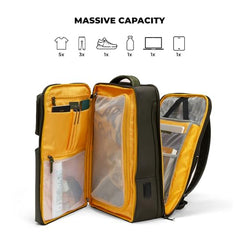 MOKOBARA Overnighter 23L Laptop Backpack 16 Inch Office Travel Green