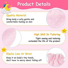 Newborn Baby Mittens and Booties Combo 8 pairs Gloves & 8 pairs Socks Set for 0-6 Months Babies Pack of 8