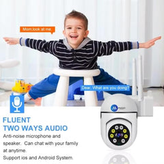 Maizic Smarthome Mini Fox 5MP UHD Wi-Fi Indoor CCTV Camera for Home with Color Night Vision, Motion Tracking, Two Way Talk and Multi Users View