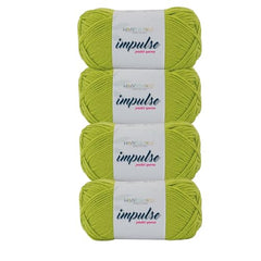 WOAFASHIONS - World of Arts Impulse Hand Knitting & Crochet Yarn, Premium Acrylic, 4 : Medium (Anchor Grey) (100gms / 3.5oz / 200mtr / 218yds)