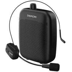 DIGIMORE 10W Voice Amplifier for Teachers w/Wired Headset Mic | 12Hrs Battery | BT 5.4 | in-Built Noise Reduction | Speaker for Tour Guides, Yoga, Announcements, Schools & Colleges (D-1200)