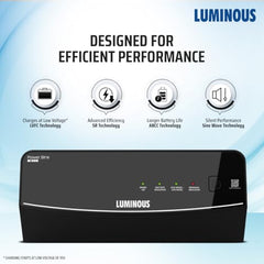 Luminous Power Sine M 1100 Sine Wave Inverter Ideal for Home,Office & Shops | 900VA Inverter | Reliable Power Backup | High Performance| Easy Installation | 36 Months Warranty