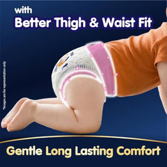 Mamypoko pants All night absorb| Pant Style Baby Diapers Large Size(L), 124 Count,(62*2) Ideal for 9-14Kgs|1 Diaper= Upto All night Absorption|Wider Crisscross Sheet|Gentle Coco Care| 12hr Leakage Protection| Prevents Heaviness.