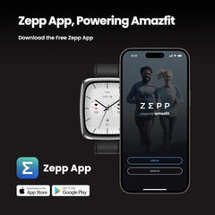 Amazfit Active 2 Premium Smartchoice 44mm Smart Watch, Sapphire Glass Display, Free Silicon Strap, Built in GPS, 10day Battery, 5ATM, iOS & Android, 2000 Nits, 160+ Sports Mode, Black Leather