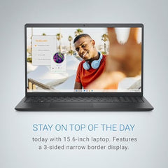 Dell 15 (Previously Inspiron) Laptop, 14th Gen Intel Core i3/Core 3 100U Processor, 8GB DDR4, 512 SSD, 15.6" FHD 120Hz IPS AG 250 nit Display, Win 11 + Office H&S 2024, Carbon Black, 1.63Kg