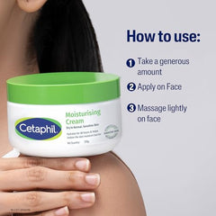 Cetaphil Moisturising Cream 100 g for Dry & Sensitive Skin | 48H Hydration with Almond Oil, Niacinamide & Panthenol | Rich Fragrance and Paraben Free Moisturiser, Prevents Moisture Loss & Repairs Skin Barrier | Dermatologist Recommended