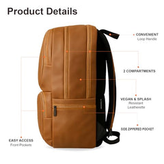 PAZZO Milestone Laptop bag for men | Office bag for men| Laptop Backpack for Men and Women with Anti-Theft Design, USB Port and 1 Year Warranty | Fits up to 15.6 inch Laptop, Macbook ~ Blue