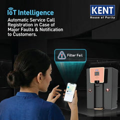 KENT Supreme IoT RO Water Purifier|RO+UF+UV+Alk+Cu+TDS Control+UV In-Tank | IoT Enabled | Alkaline Water with pH 8-9.5 | 8L | 20LP/Hr Ideal For Borewell/Tanker/Municipal Water