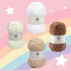 NESTNHAVEN , Plush & Cuddly Sets 2.0 , Chenille Yarn Supersoft Hand Knitting Wool Ball, set of 4 , 400 grams (1 Ball/100 Gram Each) Suitable for Craft, Babywear, Toys , Baby Blankets , 5 Bulky, Shades - NNHS 2.0 (Set 26 baby Pink , lilac , hot pink…