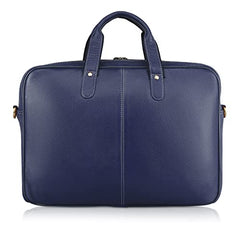 WildHorn Genuine Leather Office Bag for Men | 15.6-Inch Laptop Bag with a Minimalist Design | Professional Leather Bag with Adjustable Straps & Multiple Compartments | 1-Year Warranty