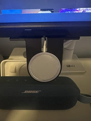 Under Monitor Wireless Charger Mount, Desktop Stand