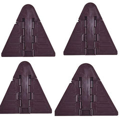 SYGA Sliding Door Lock for Child Safety for Closet Door & Window Locks (4 Units, Brown Colour)