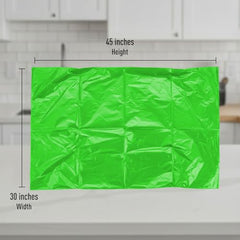 Amazon Brand - Presto! Garbage Bags | XXXL | 30 Count | 10 Bags x 3 Rolls | 42 x 48 In | For Dry & Wet Waste | Black