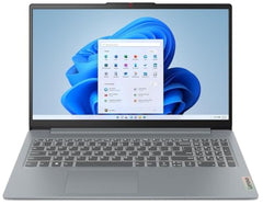 Lenovo IdeaPad Slim 3, Ryzen 3 30, 8GB RAM, 512GB SSD, FHD Thin and Light Laptop, 15.6" (39.6cm), Windows 11, Office 2024, Grey, 1.6Kg, 82XQ01VYIN, AMD Radeon 610M Graphics, Laptop
