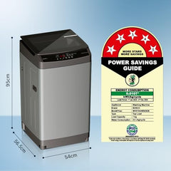Bosch 7 kg 5 Star Fully Automatic Top Load Washing Machine,PowerWave Wash,Inbuilt Dual Lint Filter, Stainless Steel VarioDrum with 5 fin Pulsator, Water Save, Flex Drain, Dark Grey (WOE70AH0IN)