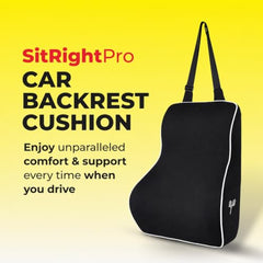 Grin Health Mini Back Support Cushion for Lumbar Support & Back Pain Relief, Backrest for Car Seat, Lower Back Cushion for Office Chair, Driving, Travel Backrest Pillow