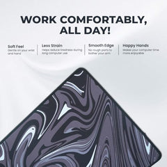 SPIN CART Large Gaming Mouse pad, Long XXL Extended Desk Table Mat Mousepad for Laptop PC Computer (Abstract Blue)