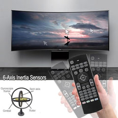ETZIN Mini Wireless Keyboard,H20 with Touchpad, Colorful Backlit Small Wireless Keyb-oard,Full Size Touchpad, Handheld IR Remote Keyboard for Android TV Box Windows etc (EPL-600KM)
