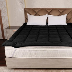 AVI Super Soft 500 GSM Microfiber Bed Mattress Topper for King Size 78x72 Inch | All Season Comfortable Sleep 2 Inch Thick Mattresses Padding King Size -(White, 6.5x6 Feet, 4 Corners Elastic Band)