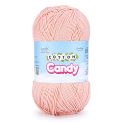 Ganga Acrowools Cotton Candy Yarn – Soft Premium Cotton Blend Wool for Knitting & Crochet | Lightweight, Smooth Texture, Pastel Shades, 100gm Ball (CCY006 -White)