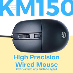 HP KM120 Wired Mouse and Keyboard Combo (AB3D0AA)