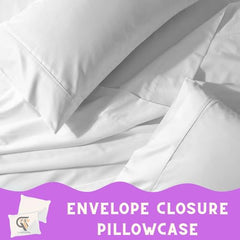 Soft Pillow Covers 19 x 29 Inches - Egyptian Cotton 600 Thread Count Set of 2 Pillow Cover Set Envelope Closure Hotel Quality Pillowcase - Beige