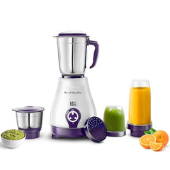 Longway Mix Pro 550 Watt Mixer Grinder with 4 Jars for Grinding, Mixing, Blending, Juicing with Powerful Motor (Black & Gray,4 Jars)