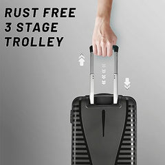 Aristocrat Airpro Set of 3 (Cabin+Medium+Large) Trolley Bags, Jet Black
