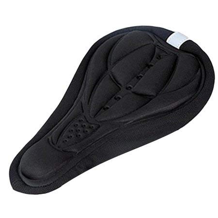SYGA 3D Soft Saddle Pad Cushion Seat Cover Saddle Protector for Mountain Bike Bicycle (Black)