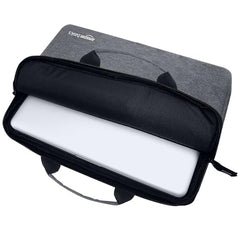 Amazon Basics Laptop Bag Sleeve Case Cover Pouch with Handle for Men & Women | 14.1 Inch Laptop with Padded Laptop Compartment | Zipper Closure | Water Repellent Nylon Fabric (Grey)