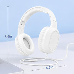 Hama Fun C USB-C Wired On-Ear Headphones with Microphone | 40mm Drivers, In-Line Remote, Adjustable Headband, Stereo Sound for Smartphones, Calls & Music, Black 5 Years Warranty