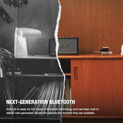 Marshall Acton III Wired Connectivity Stereo Home Speakers with Bluetooth 5.2 & RCA or 3.5mm Input – Black